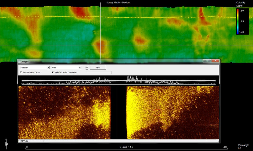 6205s2 Combined Bathymetry & Side Scan Sonar
